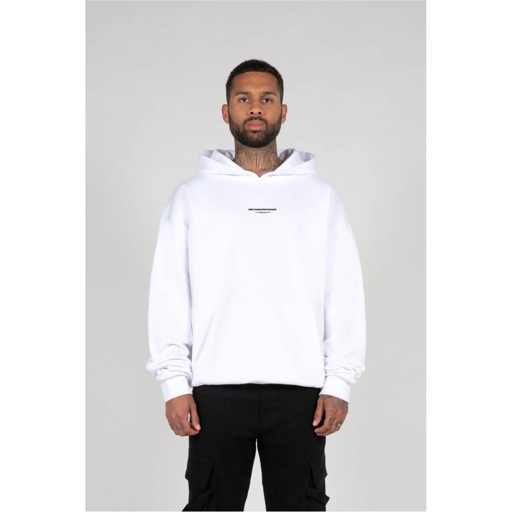MJ GONZALES - METAMORPHOSE V.4 x Heavy Oversized Kapuzenpullover/hoodie - Weiß